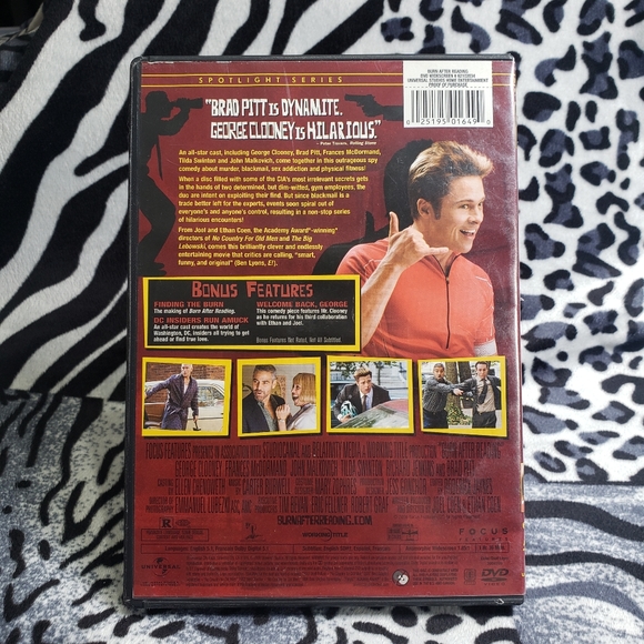 (MM1) Burn After Reading DVD- 2008 - Picture 2 of 4